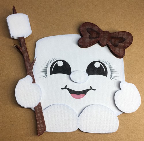 Marshmallow camping paper - marshmallow,