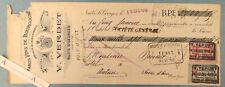 ● Nuits Saint Georges 1918 VERDET Grands vins de Bourgogne - lettre de change