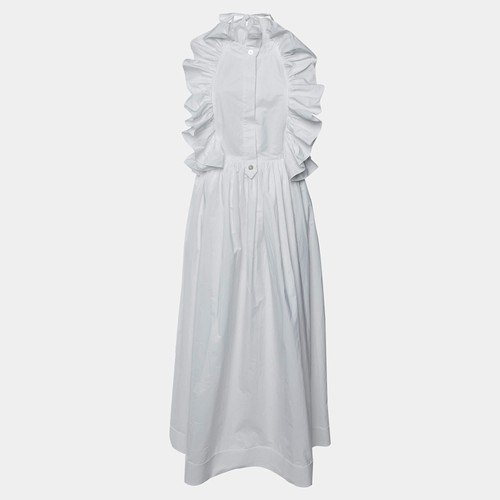 Robe midi volants - volants, en