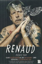 FLYER PLV - RENAUD EN CONCERT LIVE 2017 AU ZENITH AUVERGNE CLERMONT FERRAND