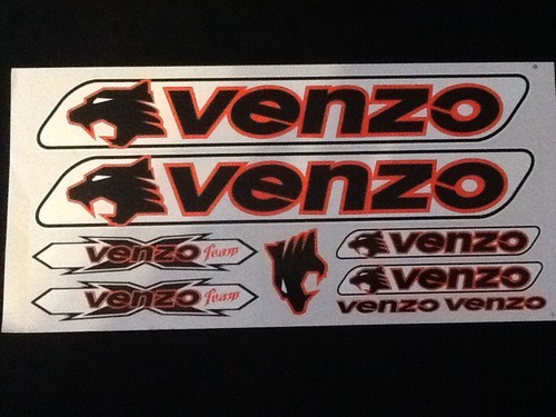 Venzo stickers set black - stickers,