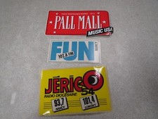 LOT DE 3 AUTOCOLLANT JERICO RADIO DIOCESAINE 54 FUN RADIO NANCY PALL MALL *
