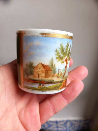 Tasse porcelaine paris paysage - tasse,