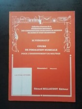 PARTITION - VERGNAULT - COURS FORMATION MUSICALE  SOLFEGE - ELEMENTAIRE 2