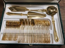 Ménagère plaqué or 02 dans