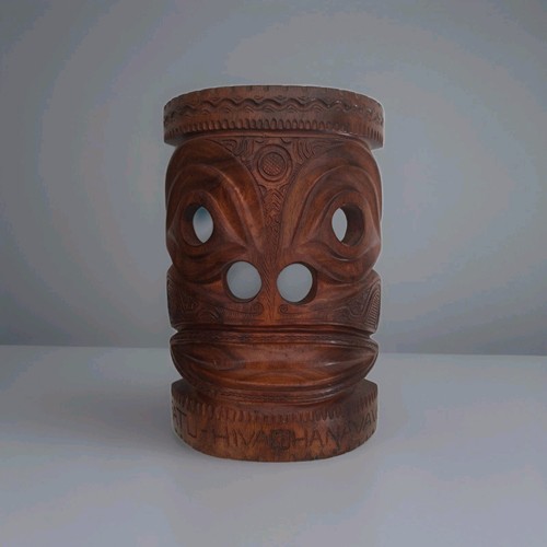 Masque tiki bois - tiki,