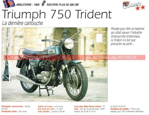 Triumph 750 trident - 750,
