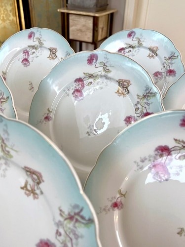 Assiettes plates porcelaine - en,