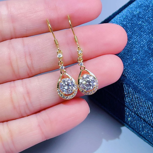 Boucle oreille moissanite - boucle,