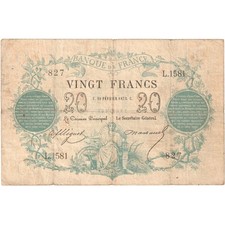 France, 20 Francs, Bleu