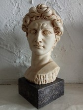 Sculpture Buste à L'antique Signé G'carusi Sculpteur Italien 1960