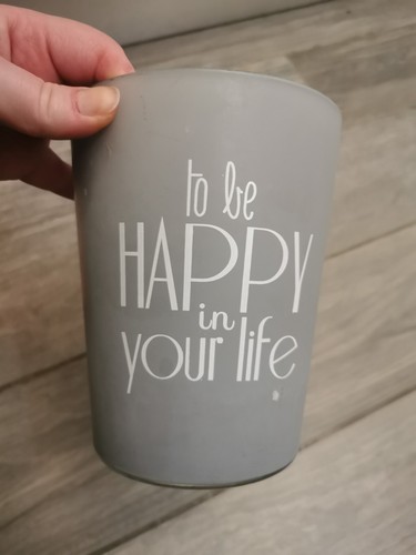 Bougeoir pot verre mat - pot,