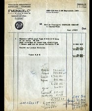 JAUNAY-CLAN (86) GARAGE ,VEHICULES INDUSTRIELS & AUTOBUS / FLOIRAT "MUNAUX" 1950