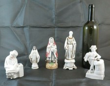 5 Figurines en Porcelaine de Divers Genre Et Sujet Vintage Petite Statue BM9