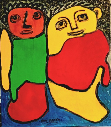 Tableau art brut - tableau,