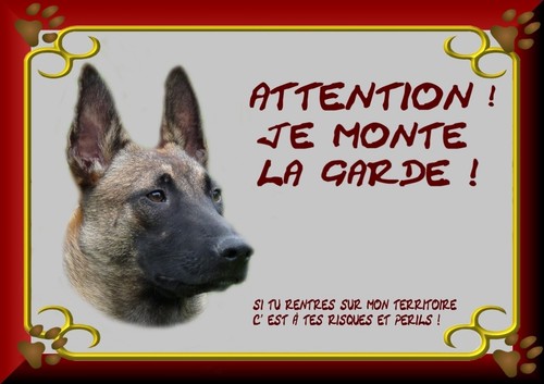 Plaque garde berger - de,
