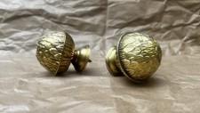 lot de 2 embouts Ancien de tringle à rideaux Style  Louis XVI Laiton doré XIXeme