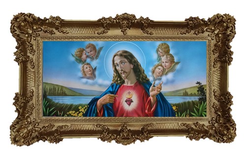 Image sainte avec cadre - sainte,