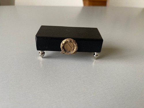Socle bois noir brillant - socle, en