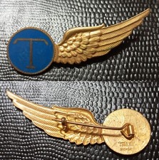 PAYS-BAS BREVET AÉRONAVALE ROYALE RADIO TÉLÉGRAPHISTE  WWII Argent doré London