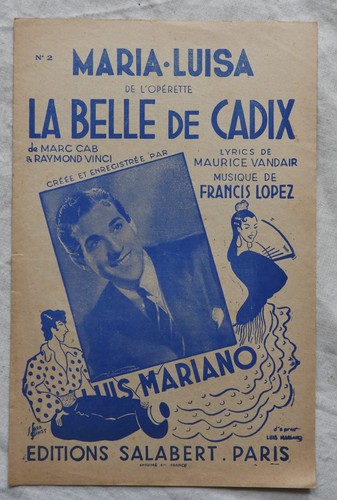 Partition ancienne 1946 la - partition,