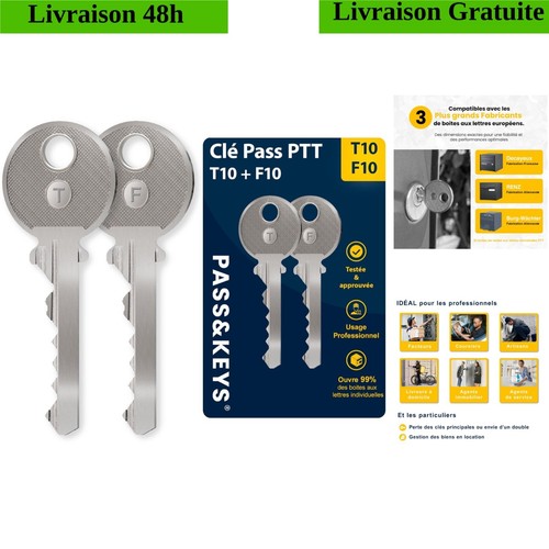Clés pass ptt t10 - t10, pour