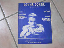 Ancienne Partition, DONNA DONNA - Claude François -