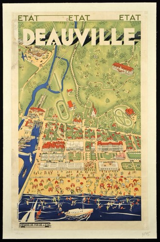 Poster affiche deauville - poster,