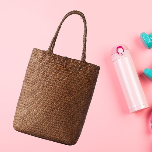 Sac bandoulière paille - paille, cabas