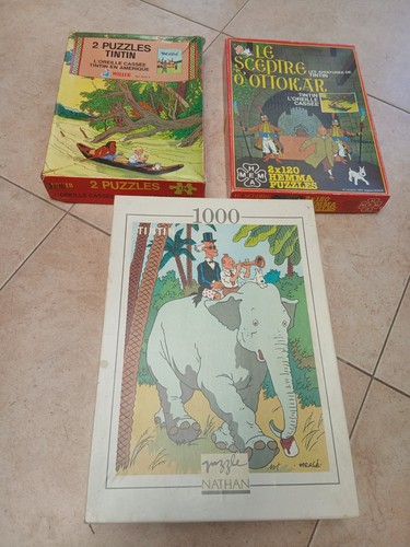 Lot puzzle tintin dont 2 - lot,