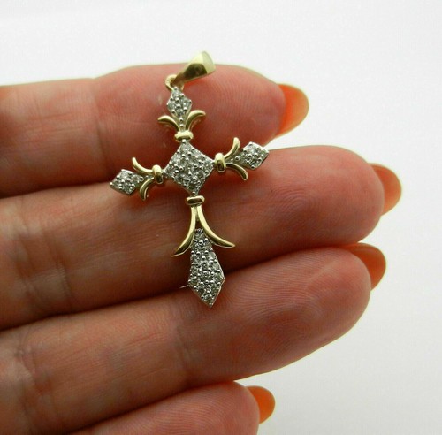 Pendentif croix mariage en - croix, de