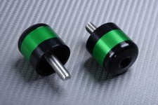 Paire D'Embouts de Guidon Couleur Vert Ø 31 mm KAWASAKI Z750 Z 750 2004-2006