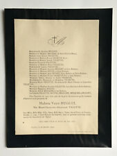 HUGUET Meunier Villette Nigon FAIRE PART Peynet Angot Migraine Mustel ROUEN 1902