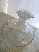 Superbe ancienne carafe carafon décanteur #1 verre soufflé taillé Handmade 1900