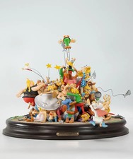 Statue Bagarre d' Astérix « 50 ans d’amitié » polychrome N° 053/500 ATTAKUS  