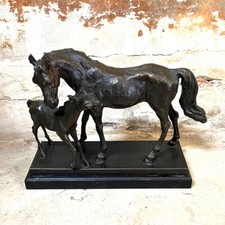 Grand bronze, Style Christophe Fratin / Pierre-Jules Mène, Groupe chevaux arabes