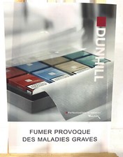 Ancienne PLV Publicité sur le tabac Cigarette DUNHILL 30x21cm