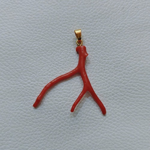 Pendentif italie rouge corail - pendentif,