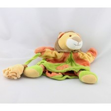 Doudou plat marionnette lion avec bébé DOUDOU ET COMPAGNIE - 898