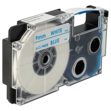 Cartouche à ruban pour Casio KL-750E KL-70E KL-7400 KL-7000 KL-7200 bleublanc