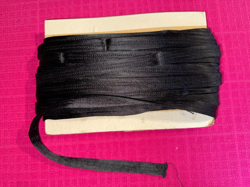 Ruban satin ancien noir - ruban, pour