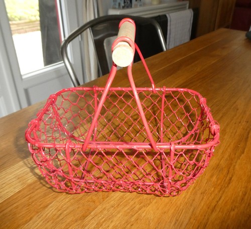 Petit panier metal bois - en,