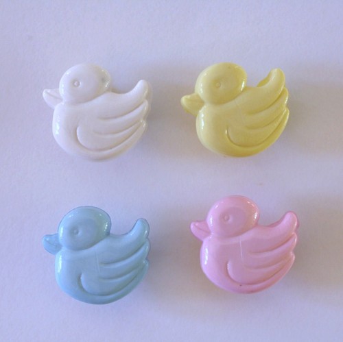 Boutons fantaisie canard - fantaisie, 14mm