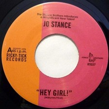 Jo Stance Hey Girl 7" Record