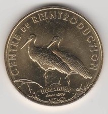 A 2014 TOKEN MEDAILLE MONNAIE DE PARIS -- 68 150 N°13 HUNAWIHR CIGOGNES ALSACE