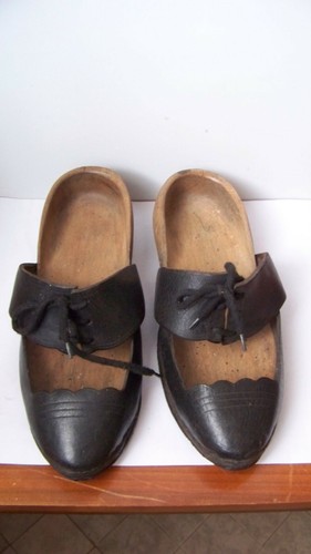 Anciens sabots ouverts cuir - ouverts,