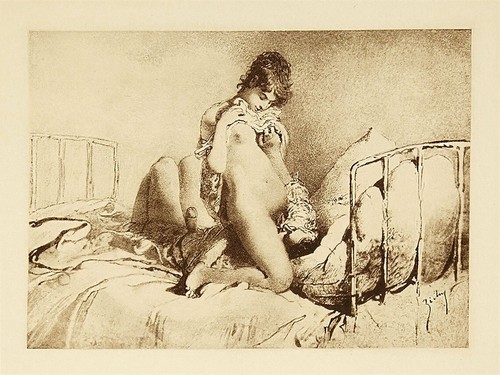 Mihály zichy bed - zichy, art