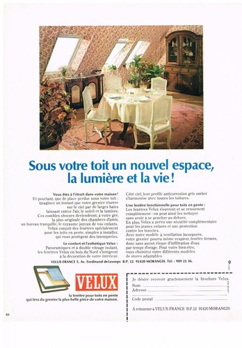 Publicite 1977 velux - ,