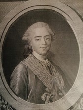Gravure XVIIIe Louis XVIII