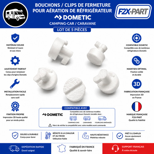 Bouchons clips grille - bouchons,
